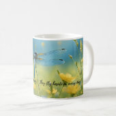 Mug Une libellule vibrante avec une libellule bleue Mu (Devant droit)