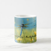 Mug Une libellule vibrante avec une libellule bleue Mu (Centre)