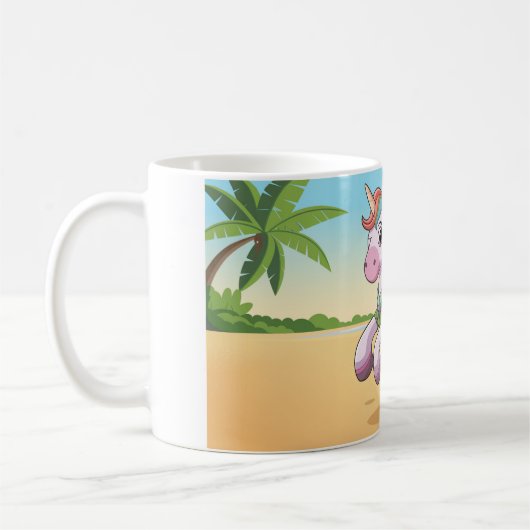 Mug Une licorne rouge (Gauche)