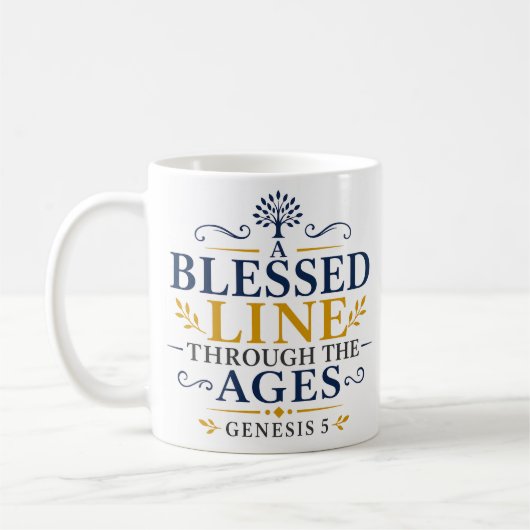 Mug Une lignée bénie à travers les âges Écriture bibli (Gauche)