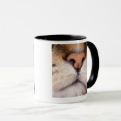 Mug Une macro image du nez et de la bouche d'un chat (Devant droit)
