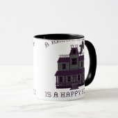 Mug Une maison hantée est une maison heureuse croix St (Devant droit)