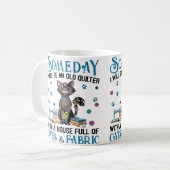 Mug Une maison pleine de chats et de tissus de patchwo (Devant gauche)