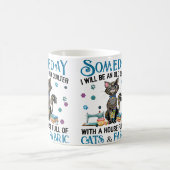 Mug Une maison pleine de chats et de tissus de patchwo (Centre)