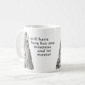 Mug Une maîtresse ici (Devant gauche)