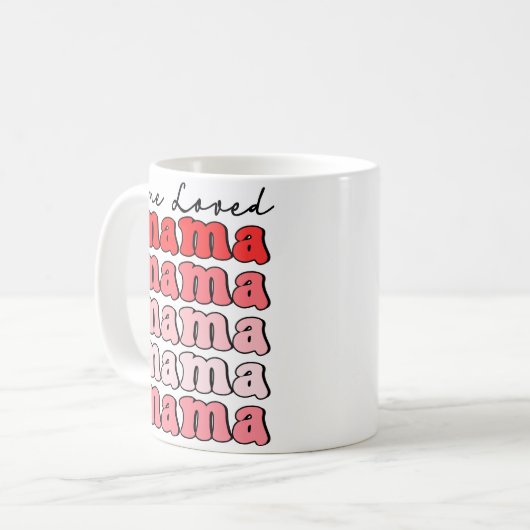 Mug Une maman aimée (Devant gauche)