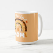 Mug Une Maman Merci Thanksgiving Rainbow Fall Leopard (Devant droit)
