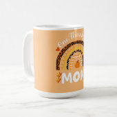 Mug Une Maman Merci Thanksgiving Rainbow Fall Leopard (Devant gauche)