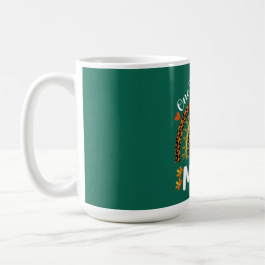 Mug Une Maman Merci Thanksgiving Rainbow Fall Leopard (Gauche)