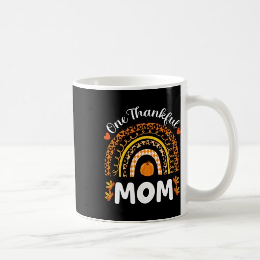 Mug Une Maman Merci Thanksgiving Rainbow Fall Leopard (Droite)