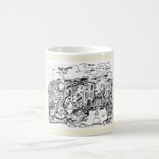 Mug Une marche de nuit à la maison (Centre)