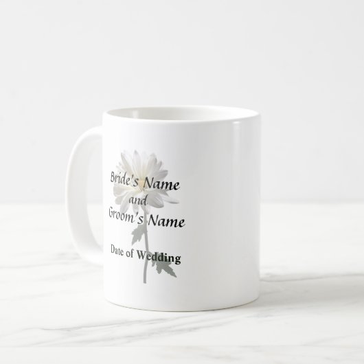 Mug Une marguerite blanche (Devant gauche)