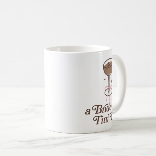 Mug Une Mariée Dans Un Tini Bit Tail Bow Coquette Bach (Devant droit)
