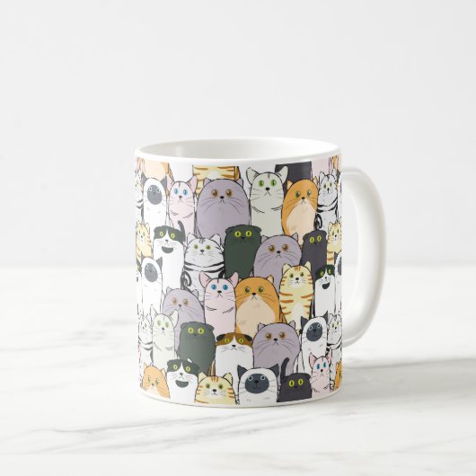 Mug Une mer de chats (Devant droit)