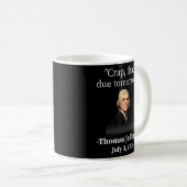 Mug Une merde qui nous attend demain Thomas Jefferson (Devant droit)