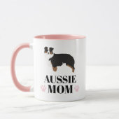 Mug Une mère de chien de berger australien tricolée av (Gauche)