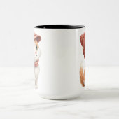 Mug Une Mignonne Couleur Pastel Chat, Casquette Et Éch (Centre)