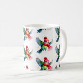 Mug Une mignonne perruque dans un Casquette d'hiver et (Devant droit)