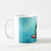 Mug Une mignonne tortue à skateboard (Gauche)