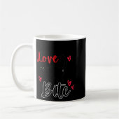 Mug Une morsure de chat signifie amour, Saint-Valentin (Gauche)