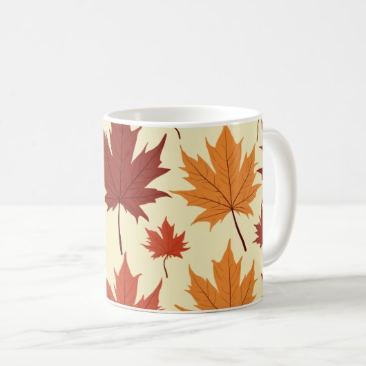 Mug une motif d'érable (Devant droit)