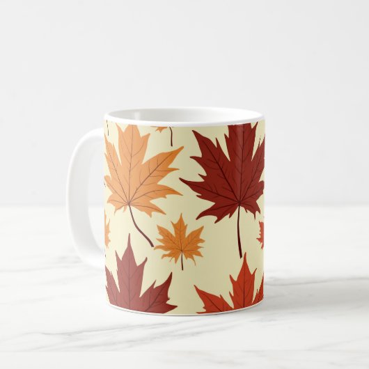 Mug une motif d'érable (Devant gauche)