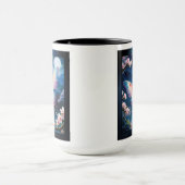 Mug Une Motte Chinoise Volant Au Milieu Des Fleurs De (Centre)