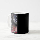 Mug Une nation sous Dieu Trump 2024 Dieu drapeau améri (Devant gauche)