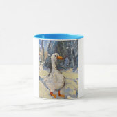 Mug une oie pittoresque en hiver (Centre)