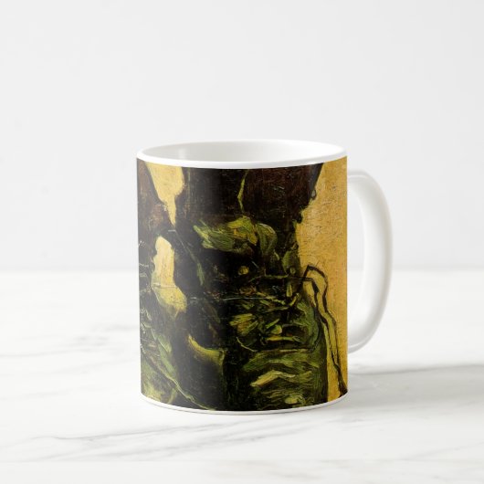 Mug Une paire de chaussures par Vincent van Gogh (Devant droit)