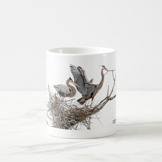 Mug Une paire de hérons de grand bleu (Centre)