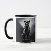Mug Une panthère noire aux reflets lumineux. (Gauche)