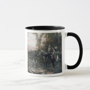 Mug Une partie de forager retournant au camp (huile