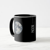 Mug Une peinture de la lune dans un espace (Devant gauche)