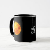 Mug Une peinture du soleil dans un espace (Devant gauche)