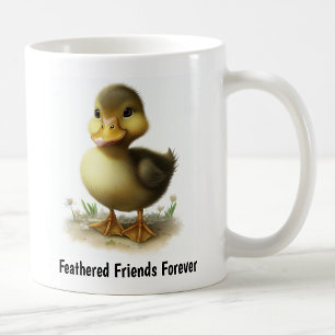 Mug Une peinture numérique d'un canard mignon