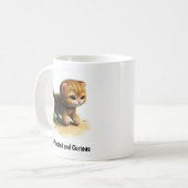 Mug Une peinture numérique d'un chat de jungle mignon (Devant gauche)