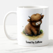Mug Une peinture numérique d'un cheptel de Highlander