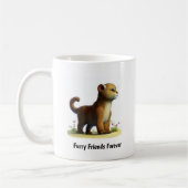 Mug Une peinture numérique d'un couguar mignon (Gauche)