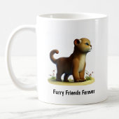 Mug Une peinture numérique d'un couguar mignon