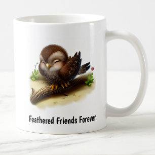 Mug Une peinture numérique d'un faucon mignon