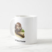 Mug Une peinture numérique d'un faucon mignon (Devant gauche)