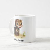 Mug Une peinture numérique d'un jaguar mignon (Devant gauche)