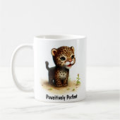Mug Une peinture numérique d'un jaguar mignon (Gauche)