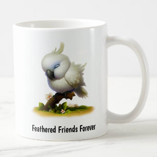 Mug Une peinture numérique d'un joli Cockatoo Moluccan