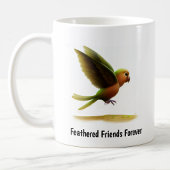 Mug Une peinture numérique d'un joli perroquet à ailes