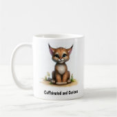 Mug Une peinture numérique d'un Lynx mignon (Gauche)