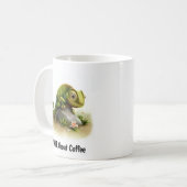 Mug Une peinture numérique d'un mignon Chameleon (Devant gauche)