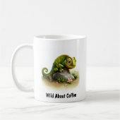 Mug Une peinture numérique d'un mignon Chameleon (Gauche)