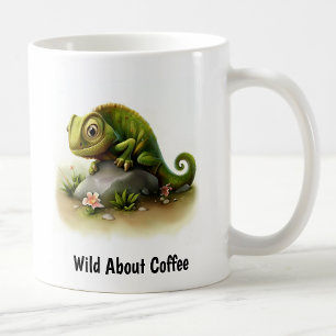 Mug Une peinture numérique d'un mignon Chameleon